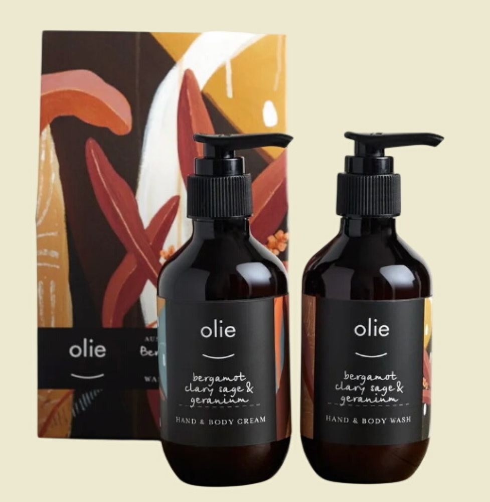 Olieve & Olie - Cream & Wash Set Lavender, Rose & Geranium